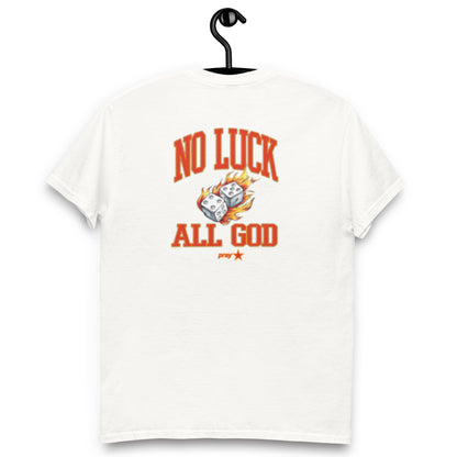 Camiseta clásica Back No Luck All God Blanca - Hombre