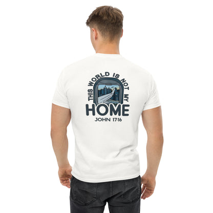 Camiseta Essential Back the world is not my home White - Hombre