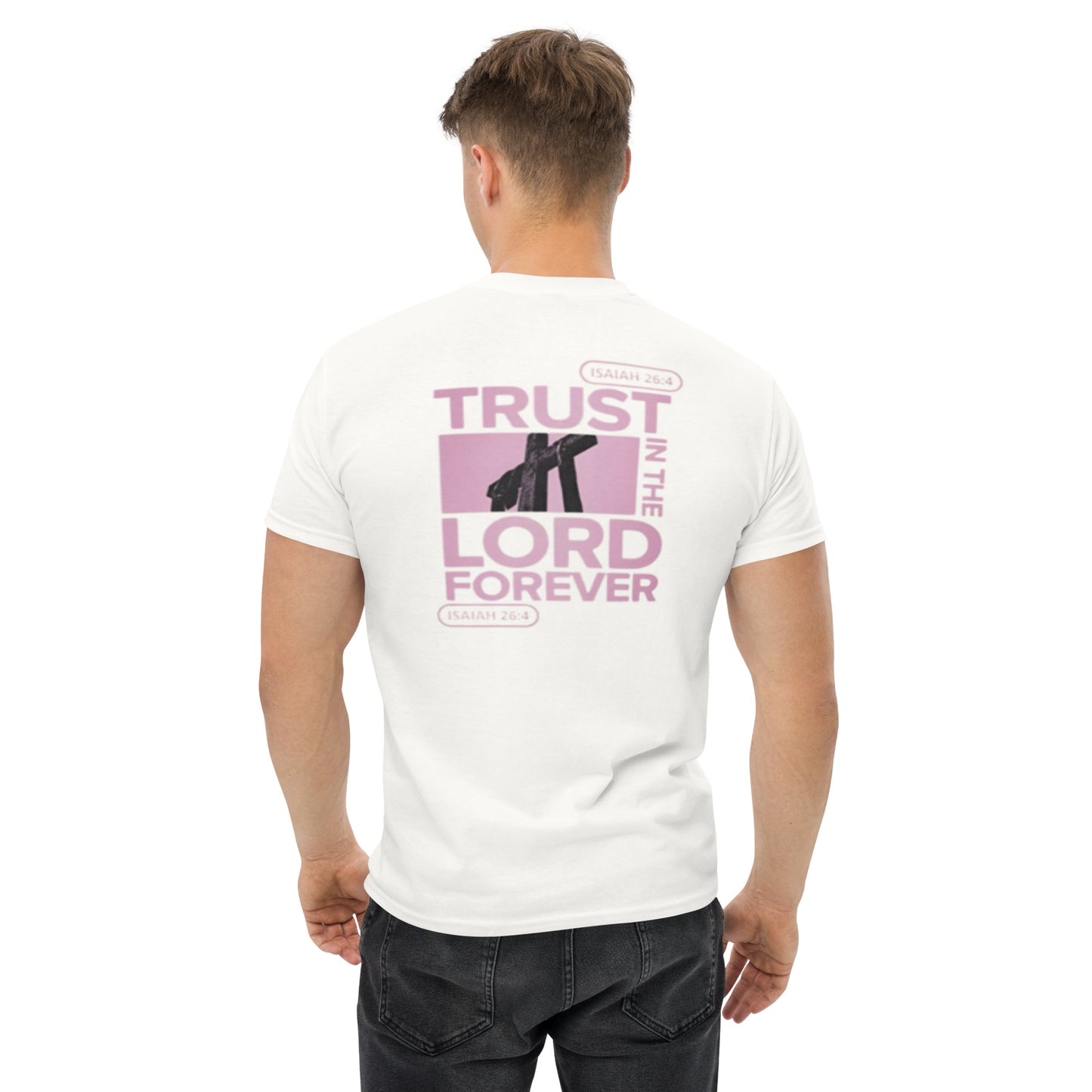 Camiseta Back Trust in the Lord White - Hombre