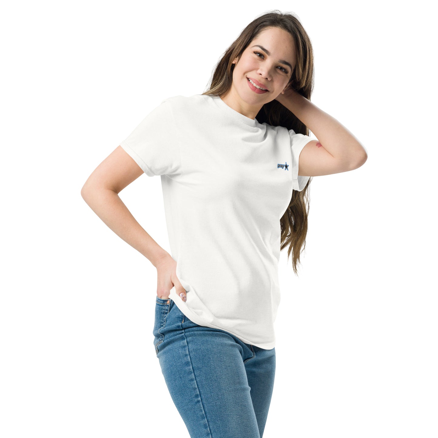 Camiseta Back Trust in the Lord White - Mujer