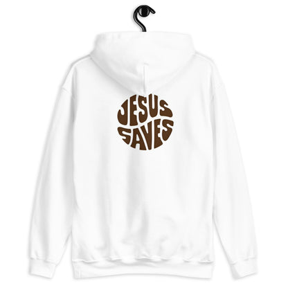 Sudadera con capucha Back Circle Jesus Saves White - Hombre