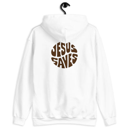 Sudadera con capucha Back Circle Jesus Saves White - Mujer