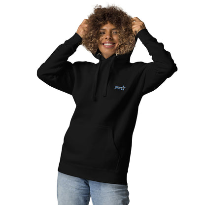 Sudadera con capucha Back Heart Cross Black - Mujer