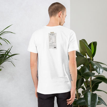 Camiseta back ticket white - Hombre