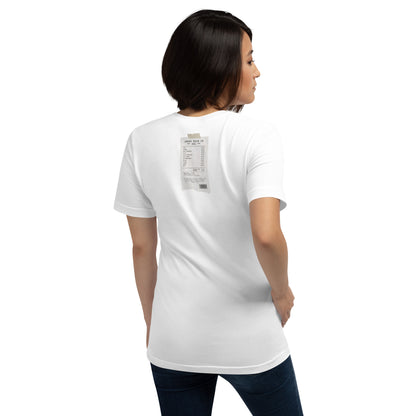 Camiseta back ticket white - Mujer